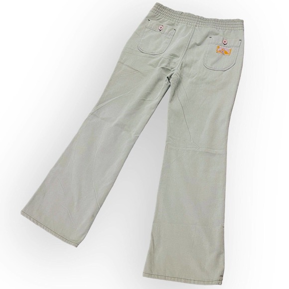 70s Wrangler Wrapid Transit Corduroy Bell Bottom Pants Flare 32 x 30 Grey Blue - Picture 3 of 8